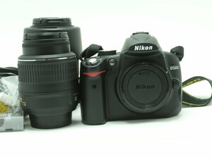 ★ハローカメラ★1円スタート★3716 Nikon D5000 18-55mm 3.5-5.6D+55-200mm :4.5-5.6G ED 【付属品 有り】 動作品 即決有り