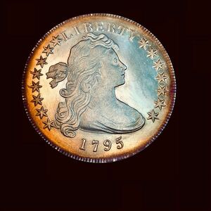 アメリカ古銭 銀貨 1795年　自由の女神　リバティ　星の数・15星 1ドル銀貨　大型銀貨 純銀【重さ:26.91g】【比重:10.20】