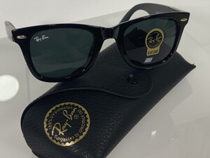 サングラス　 Ray-Ban　 フェイファーラー　ブラック×シルバー　 ケース付