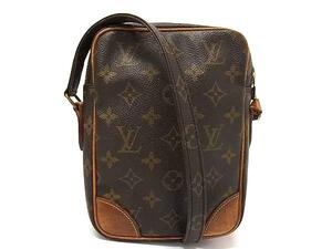 1円 LOUIS VUITTON ルイヴィトン M45266 モノグラム ダヌーブ クロスボディ ショルダーバッグ 斜め掛け レディース ブラウン系 GA0656