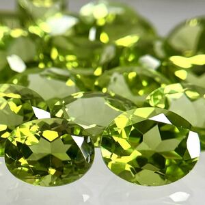 ●天然ペリドット22点おまとめ●j 50ct 裸石 宝石 peridot jewelry ジュエリー ルース ①