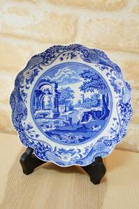 レア美品☆　Spode　ブルーイタリアン　深皿　