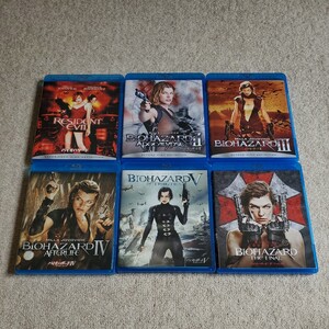 洋画　Blu-ray Disc　BIOHAZARD1~6　バイオハザー1~6、アポカリプス、アフターライフ、リトリビューション、ザ・ファイナル　6本セット　