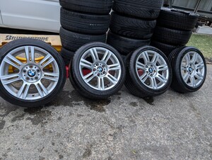 【KG】 BMW E90 E91 3シリーズ 320i 17インチ 純正 ホイール 8J +34 8.5J +37 5穴 PCD120 POTENZA 225/45R17 255/40R17 4本 Styling194M