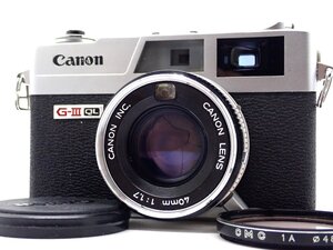 美品 Canon Canonet QL17 G-Ⅲ G3 40mm f1.7 レンジファインダー コンパクトフィルムカメラ C56719