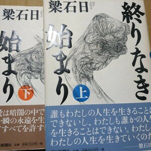 梁石日 終わりなき始まり 上下2巻恋人役は 奔放な李良枝がモデル 送料230円 検索→数冊格安 面白本棚