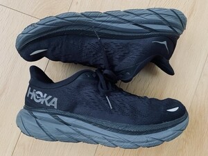 【良品】HOKA ONE ONE＊スニーカー＊黒＊JP-25.5