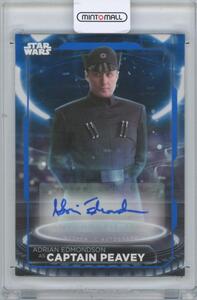 【ADRIAN EDMONDSON as CAPTAIN PEAVEY】2021 TOPPS Star Wars Battle Plans Autographs Blue[087/149] /エドリソン・ピーヴィー役