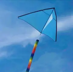 emma kites 1.5M 三角凧 100M凧糸とハンドル付 青