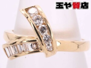 ポンテヴェキオ 美品 PonteVecchio ダイヤ0.23ct リング 12.5号 K18YG イエローゴールド