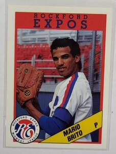 来日外国人 マリオ 1988 Rockford Expos Litho Center 巨人