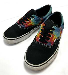 VANS ERA AUTHENTIC タイダイ× ブラック バンズ エラ オーセンティック オールドスクール キャンバス tie-dye US9.5 27.5cm 野村訓市