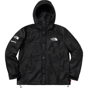 希少★新品本物【黒L】★The North Face Leather Mountain Parka ノースフェイスレザーマウンテンパーカ 正規店購入 シュプリーム Supreme