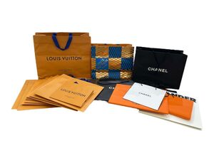 θ【21点まとめ】ブランド ショッパー 紙袋 ルイヴィトン エルメス コーチ ジルサンダー シャネル Louis Vuitton Herms CHANEL