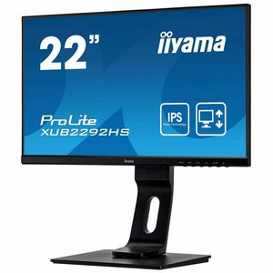 【中古】マウスコンピューター iiyama モニター ディスプレイ XUB2292HS-B1(21.5型/1920×1080/IPS方式ノングレア/