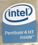 ■新品・未使用 ■10枚セット 【pentium 4 HT】エンブレムシール【19*24㎜】送料無料・追跡サービス付き☆P091