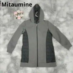 Mitaumine　【M】パーカー　切り替え　グレー　フーディー