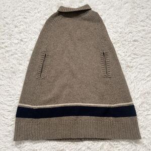 A.P.C. ニット ポンチョ ライン ハイネック オーバーサイズ セーター アーペーセー タートルネック ニット セーター ワイド カジュアル