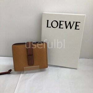 【LOEWE】ロエベ　コンパクト ジップウォレット　ソフトグレインカーフ　二つ折り財布　　SY02-IZ0