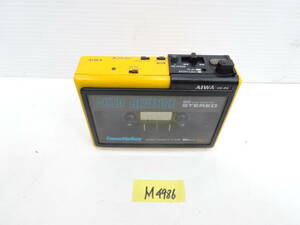 AIWA HS-P2 カセットプレーヤー カセットボーイ アイワ cassetteboy 通電ジャンク　M4986
