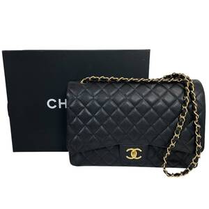 ■新品未使用■シャネル■ CHANEL ■デカマトラッセ34 ■キャビアスキン■チェーンショルダーバッグ■ダブルフラップ■ｐ001