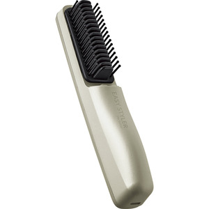 ☆ シルバー ☆ Easy Styler USB HEAT BRUSH usb ヒートブラシ usb給電式 ストレート 巻き髪 ホットブラシ コンパクト 携帯 旅行