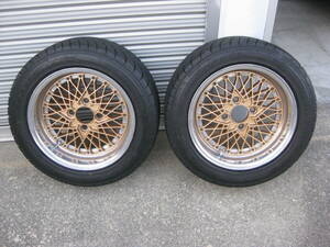 SSRリバースメッシュ 7.5J オフセット＋６ PCD114.3/4H 15インチ 195/55R15 R1R 2本 DR30