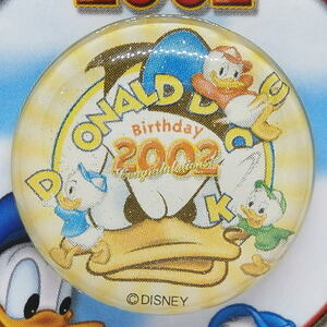 ディズニー　ドナルド　バースデイ2002ピン　怒った顔　ディズニーストア　2002年　新品