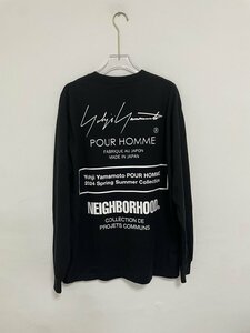 NEIGHBORHOOD x Yohji Yamamot ネイバーフッドトップス 希少 Location Long Sleeve T-Shirts 中古 Mサイズ