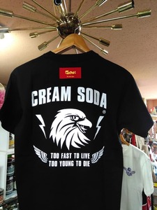 MサイズクリームソーダイーグルヘッドTシャツ黒！検索CREAMSODAロカビリーブラックキャッツビスキャッツマジックピンクドラゴン