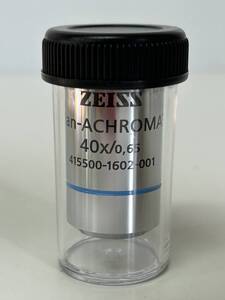 ⑤33◆Carl ZEISS カールツァイス◆対物レンズ Plan ACHROMAT 40×/0.65 レンズ ケース付き