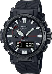 送料無料★国内正規品★新品・未使用★CASIO PROTREK 電波ソーラー バイオマスプラスチック 採用 PRW-61Y-1BJF ★化粧箱付★定価￥59,400