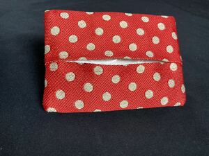 ハンドメイド　たたみへり　ティッシュケース　ポケット付　畳縁　handmade Japanese tatami edging brocade pocket tissue pouch 10