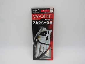 ★sz1030　未使用品　ミズノ　ゴルフグローブ　右手　26cm　ホワイト　白　W-GRIP　ダブルグリップ　mizuno　スポーツ用品　送料無料★