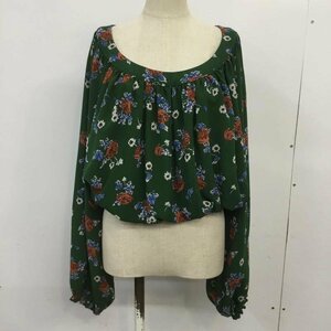 SLY 3 スライ カットソー 長袖 030AS830-0890 FLORAL TOPS Cut and Sewn 緑 / グリーン / 10068680