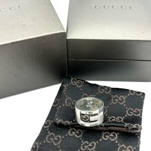 【1000円スタート】GUCCI　グッチ　リング　指輪　Gリング　Ag925　シルバー　刻印　ブランドアクセサリー　ファッション　11C-062