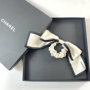 美品 シャネル CHANEL レディース ココマーク カメリア リボンシュシュ 箱付き