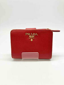 PRADA プラダ 財布 1ML018 レディース 二つ折り財布 レッド
