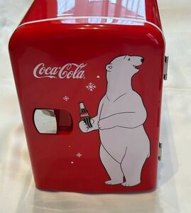 コカコーラ Coca-Cola ポータブル ミニ冷蔵庫 冷温切替 白くまデザイン 冷温庫 箱付き 動作確認済 限定品 インテリア インテリア雑貨