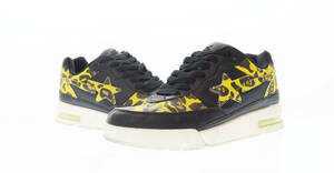 ◯ A BATHING APE アベイシングエイプ BAPE STA ベイプスタ カモ柄 スニーカー 25.5cm 黒 ブラック 103