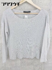 ◇ Calvin Klein Jeans リブ コットン ニット 長袖 セーター サイズM グレー レディース