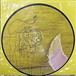 【 Yeah Yeah Yeahs Gold Lion 】7” Picture Vinyl Nick Zinner Karen O Alan Moulder Let Me Know Spike Jonze ヤー・ヤー・ヤーズ 廃盤