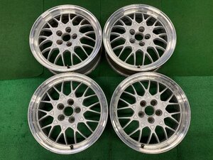 □6279 スバル 純正 オプション BBS 鍛造 インプレッサ レガシィ 等 16インチ 6.5JJ +55 5穴 100 アルミホイール 4本