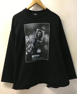 ◆myne マイン 20ss 美品　チェ ゲバラ フォト　 ロンT カットソー ロングスリーブ Tシャツ 黒 サイズM