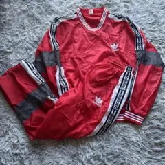 adidas nylon セットアップ 90s トレフォイルロゴ トラック