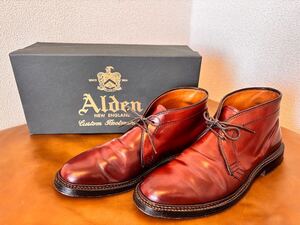 ★☆Alden コードヴァン チャッカブーツ 1339 サイズ6 1/2D 24.5cm オールデン ビジネスシューズ コードバン Chukka Boot プレーントゥ☆★