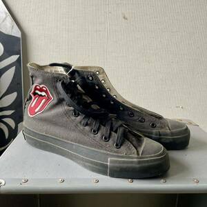 80’s USA製 CONVERSE ROLLING STONES ALL STAR BLACK 6.5 DEADSTOCK