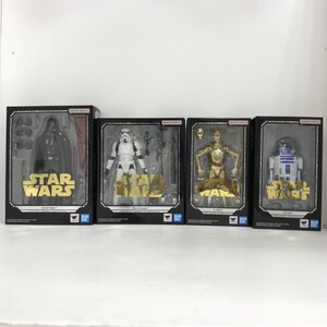 07w18910★1円~ S.H.Figuarts STAR WARS 4種セット ダース・ベイダー ストームトルーパー C-3PO R2-D2 フィギュア 中古品