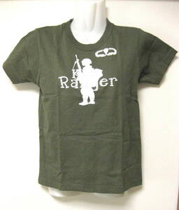 CROSS STITCH キッズレンジャーTシャツ Jr LARGE カーキ