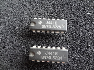 テキサス製　SN74LS22N(Dual 4-Input NAND(Low Power) Gates ) 2個セット